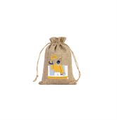 Small Linen Natural Drawstring Gift Bag