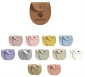 Small Oval PU Leather Jewellery Pouch
