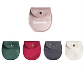 Small Oval Velvet Jewellery Pouch