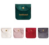 Small Square Velvet Jewellery Pouch