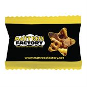 Small Wide Snack Pack Bag Filled With Chex Mix