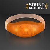 Sound Reactive Illuminate Orange LED Flashing Bracelet