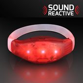 Sound Reactive Illuminate Red LED Flashing Bracelet