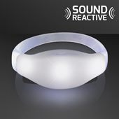 Sound Reactive Illuminate White LED Flashing Bracelet