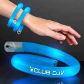 Spiral Blue Wristband With Flashing LED