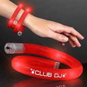 Spiral Red Wristband With Flashing LED