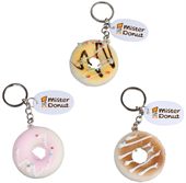 Anti Stress Frosted Donut Keyring