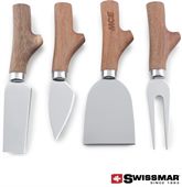 Swissmar® Acacia Handle 4 Piece Cheese Knife Set