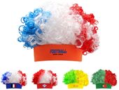 Team Afro 3 Colour Headband Wig