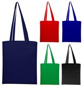 Timeless Coloured Long Handle Calico Bag