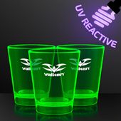 UV Reactive 44ml Green Glow Shot Glass