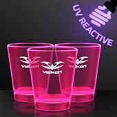 UV Reactive 44ml Pink Glow Shot Glass