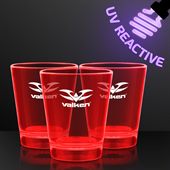 UV Reactive 44ml Red Glow Shot Glass