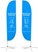 V1B Large Convex Feather Banner Two Side Print