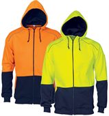 Velocity Hi Vis Contrast Piping Fleecy Hoodie