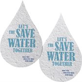 Water Drop Shaped Seeded Paper