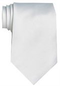 White Coloured Polyester Tie
