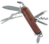 Wood 7 Implement Pocket Knife