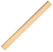 Beechwood 30cm Metric Ruler