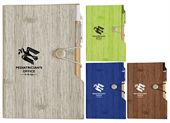Woodgrain Look Notebook With Sticky Notes