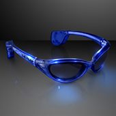 Wraparound Blue Flashing Glasses