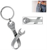 Twisted Wrench Shaped Keyring