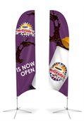 X1B Medium Concave Feather Banner Two Side Print