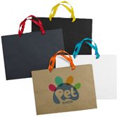 Extra Large Colourful Ribbon Handle Paper Bag